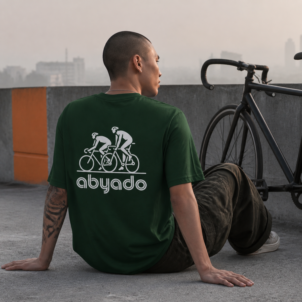 Cycles Tee lifestyle — Forest Green