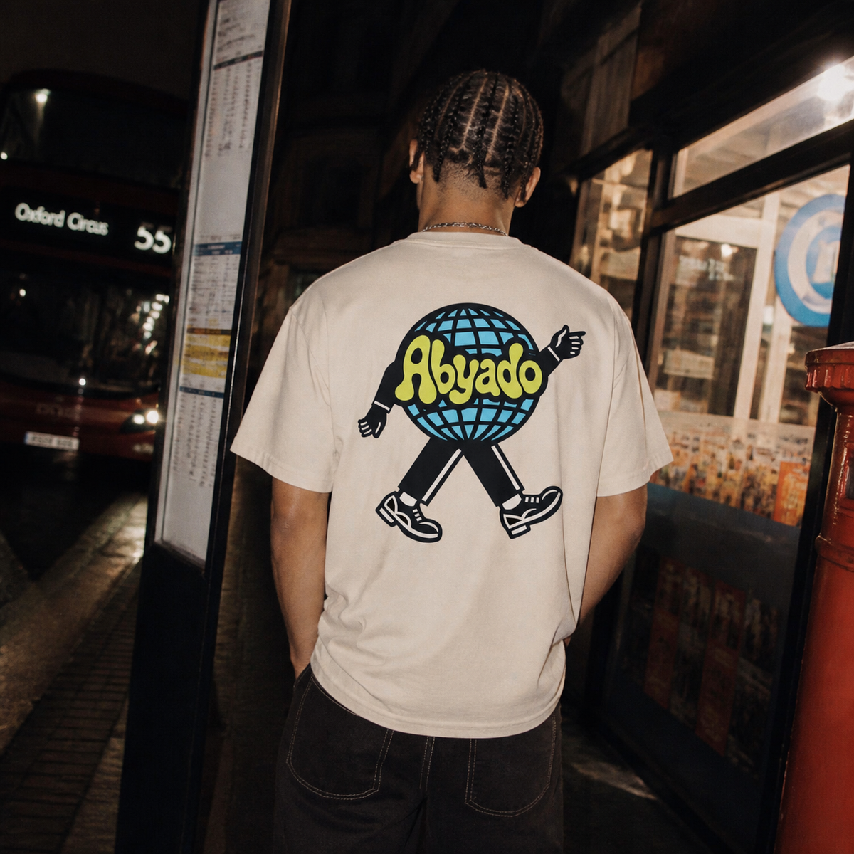 'Round Grid' Tee lifestyle back 3
