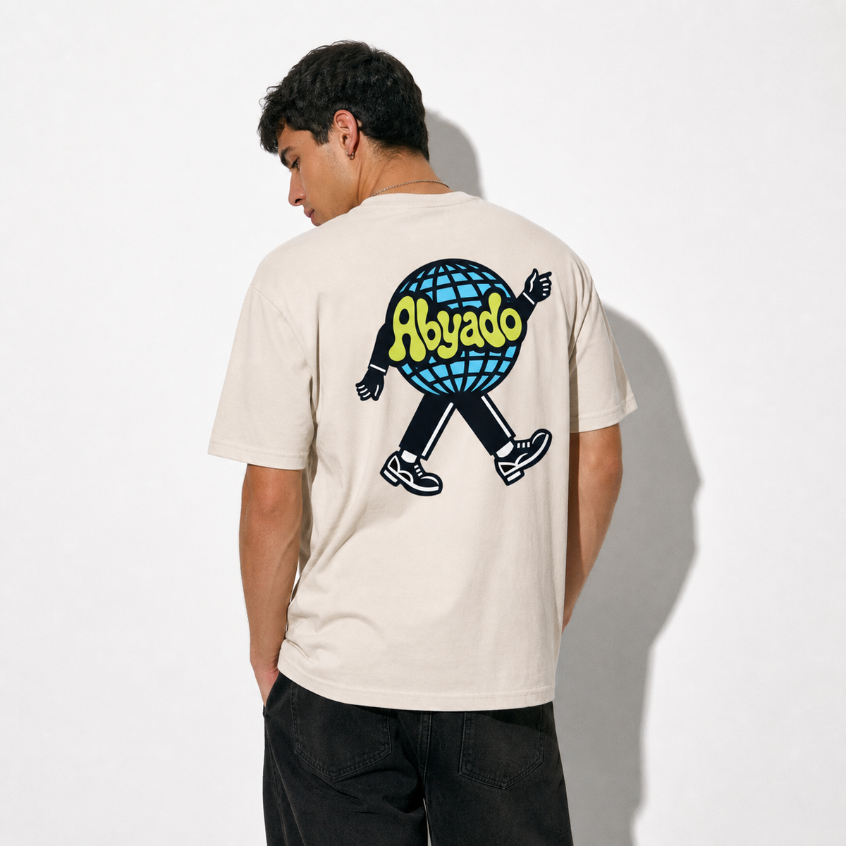 'Round Grid' Tee lifestyle back 2
