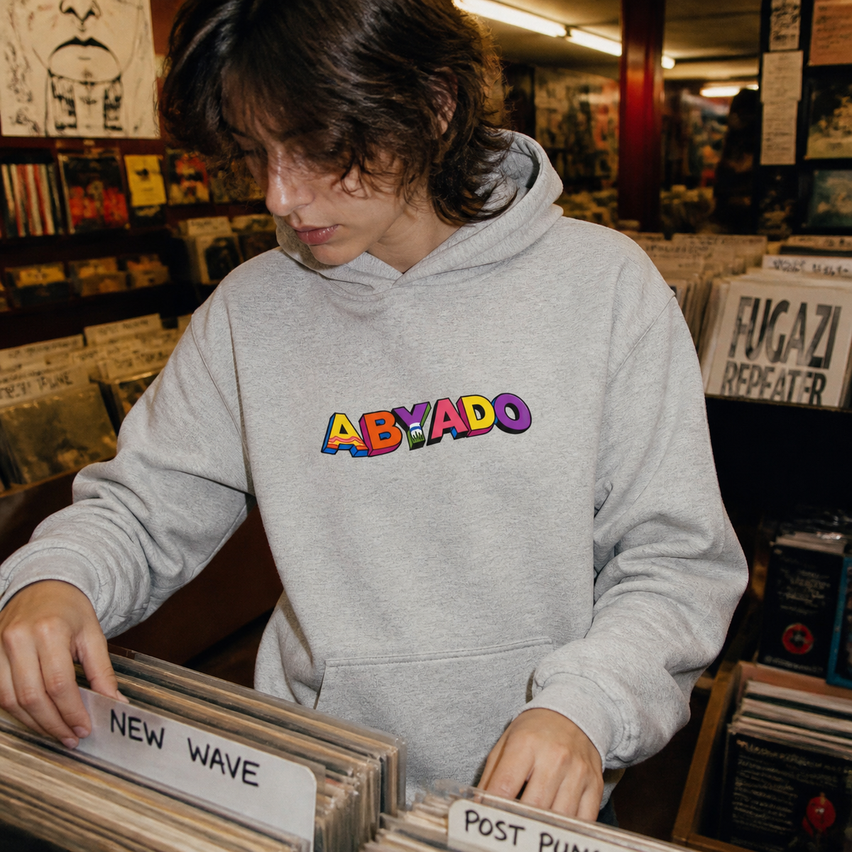 Funhouse Hoodie in Athletic Heather — NYC urban film lifestyle