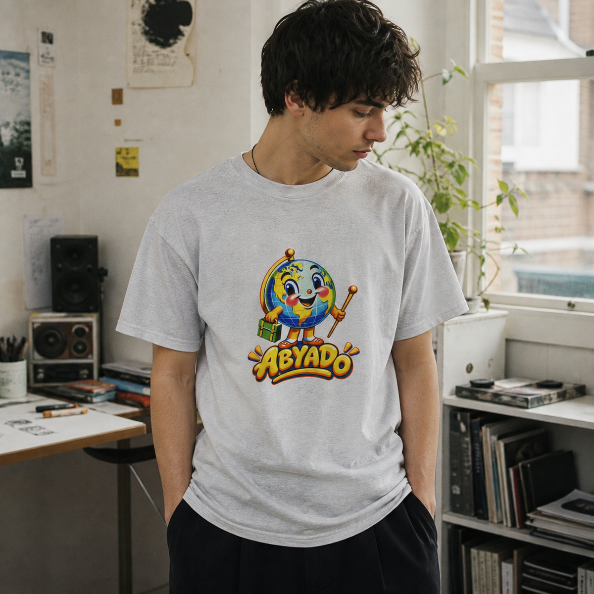 Naive Tee lifestyle — Ash