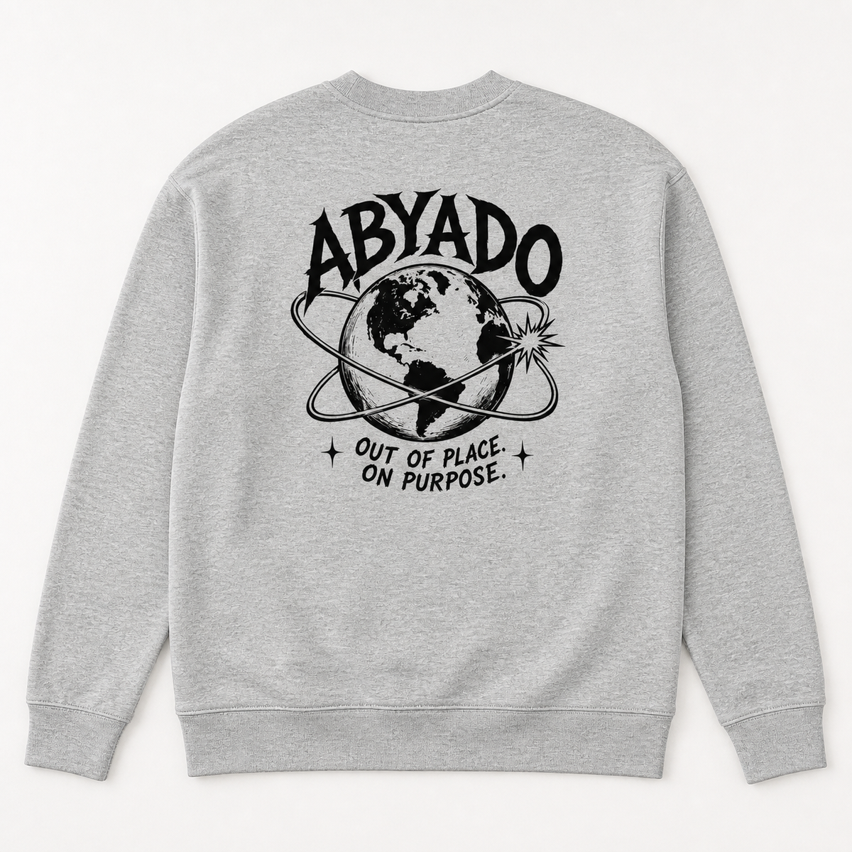 Out Of Place sweatshirt Athletic Heather back detail