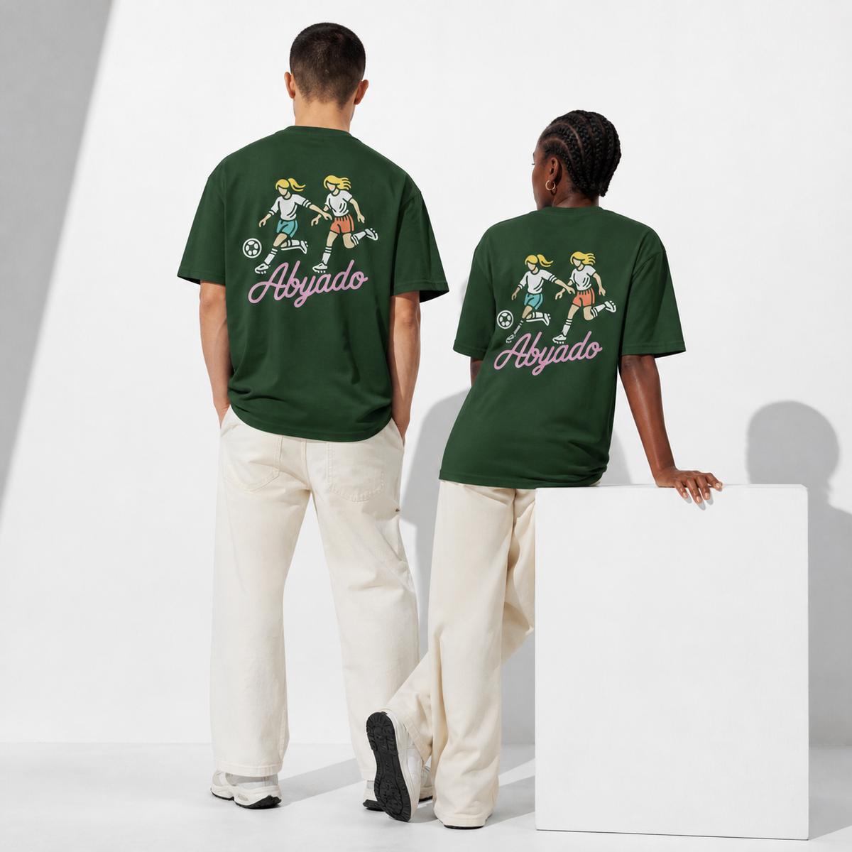 lifestyle | Penalties Tee | Forest Green back graphic