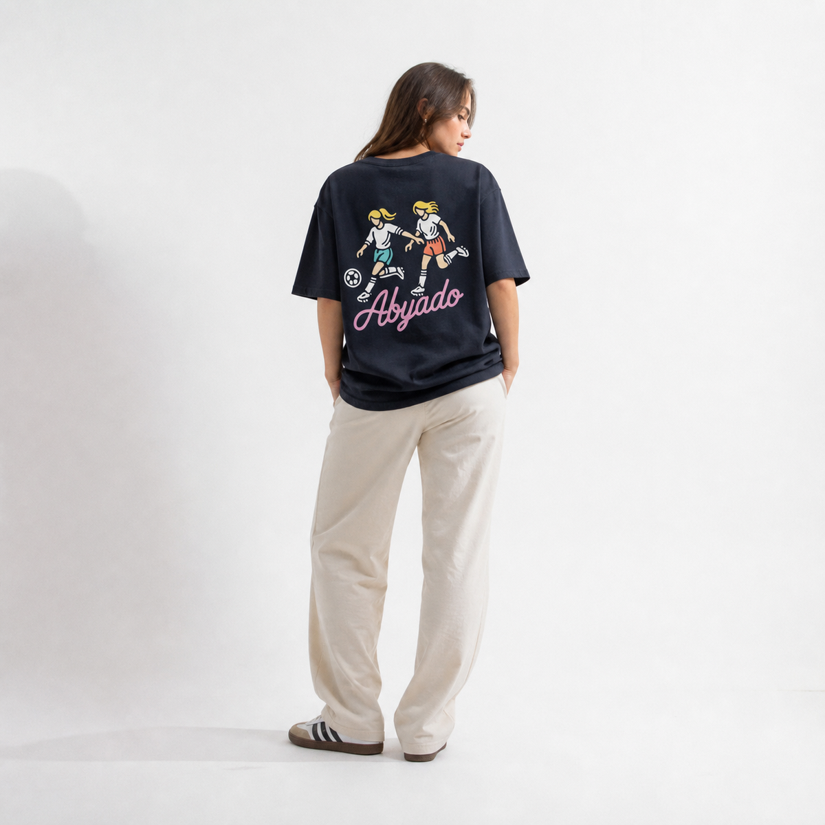 lifestyle | Penalties Tee | Navy back graphic
