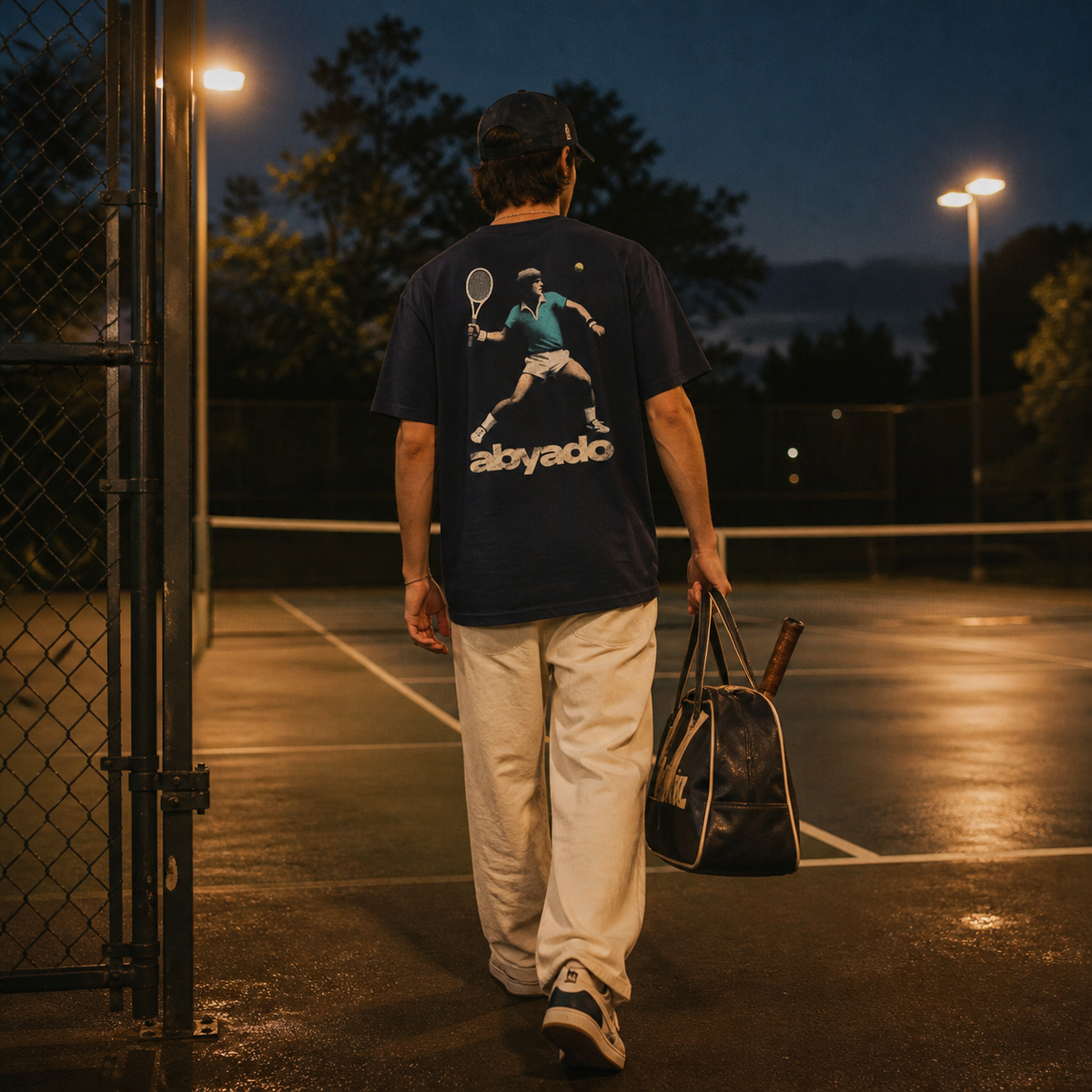 Racket Club II Tee lifestyle — Navy